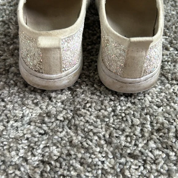 Cat & Jack toddler girl sparkle slip on tennis shoes size 9 - Picture 7 of 7